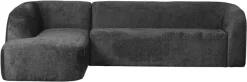 WOOOD Ecksofa »Sloping Bezug mit Zickzack-Federung, H 77 x B 274 x T 225/87 cm« Jacquard-Velvet, Tragkraft 250 kg, Ausgezeichnete Verschleißfestigkeit