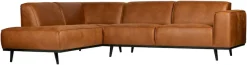 WOOOD Ecksofa »Statement, Sofa auf Birke-Gestell, mit Bonell- und Wellenfederung« frei im Raum stellbar, H 77 x B 274 x T 210 cm