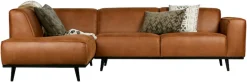 WOOOD Ecksofa »Statement, Sofa auf Birke-Gestell, mit Bonell- und Wellenfederung« frei im Raum stellbar, H 77 x B 274 x T 210 cm