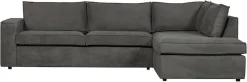 WOOOD Ecksofa »Thomas Rechts Bezug mit Steppnaht, H 92 x B 283 x D 197 cm« Tragkraft 400 kg, Losse Sitz- und Rückenkissen, Pfleiglicht