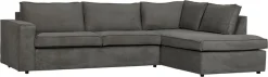 WOOOD Ecksofa »Thomas Rechts Bezug mit Steppnaht, H 92 x B 283 x D 197 cm« Tragkraft 400 kg, Losse Sitz- und Rückenkissen, Pfleiglicht