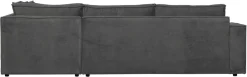 WOOOD Ecksofa »Thomas Rechts Bezug mit Steppnaht, H 92 x B 283 x D 197 cm« Tragkraft 400 kg, Losse Sitz- und Rückenkissen, Pfleiglicht