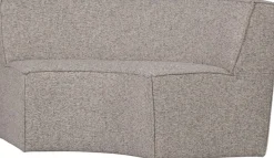 WOOOD Essbank »Europa mit Grobgewebe-Bezug und runder Formgebung B186 x T90 x H85 cm« Sehr hohe Verschleißfestigkeit, Teflon-Imprägnierung, Tragkraft 150 kg