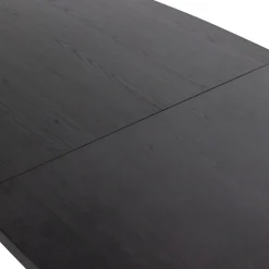 WOOOD Esstisch »Arros MDF Lackiert Ausziehbar, B 220 x T 90 x H 75 cm« Ovale Form, Tragkraft Mittelteil 100 kg, sichtbare Maserung