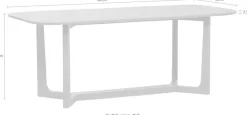 WOOOD Esstisch »Ferion mit Massivmangoholz und modernem form B 240 x T 90 x H 76 cm« Tragkraft 100 kg, einfach zu montieren, sichtbare Maserung
