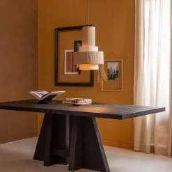 WOOOD Esstisch »Kean Mangoholz mit markanten Standbeinen, H 75 x B 220 x T 100 cm« Tragkraft 150 kg, ingeniöse Verbindungstechnik, pfleigleicht
