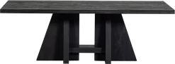 WOOOD Esstisch »Kean Mangoholz mit markanten Standbeinen, H 75 x B 220 x T 100 cm« Tragkraft 150 kg, ingeniöse Verbindungstechnik, pfleigleicht