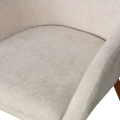WOOOD Esszimmerstuhl »Base mit Velvet-Melange-Bezug, B 58 x T 58 x H 80 cm« (Set) 2 Stk.Walnussfurnier-Gestell, Armlehnen integriert, Tragkraft 100 kg