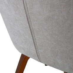 WOOOD Esszimmerstuhl »Base mit Velvet-Melange-Bezug, B 58 x T 58 x H 80 cm« (Set) 2 Stk.Walnussfurnier-Gestell, Armlehnen integriert, Tragkraft 100 kg