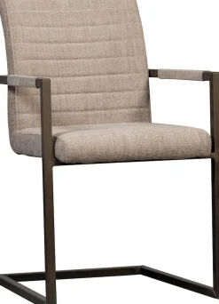 WOOOD Esszimmerstuhl »Bas« (Set) 2 Stk.Freischwinger, gepolstert,Breite 54 cm, Metallgestell
