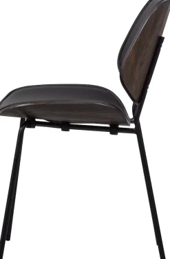 WOOOD Esszimmerstuhl »Close In mit Kunstleder-Bezug und Metallgestell B 49 x T 57 x H 80 cm« (Set) 2 Stk.Pulverbeschichtetes gestell, Tragkraft 150 kg, Lieferung im Zweierpack