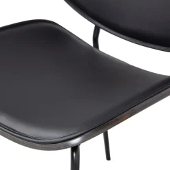 WOOOD Esszimmerstuhl »Close In mit Kunstleder-Bezug und Metallgestell B 49 x T 57 x H 80 cm« (Set) 2 Stk.Pulverbeschichtetes gestell, Tragkraft 150 kg, Lieferung im Zweierpack