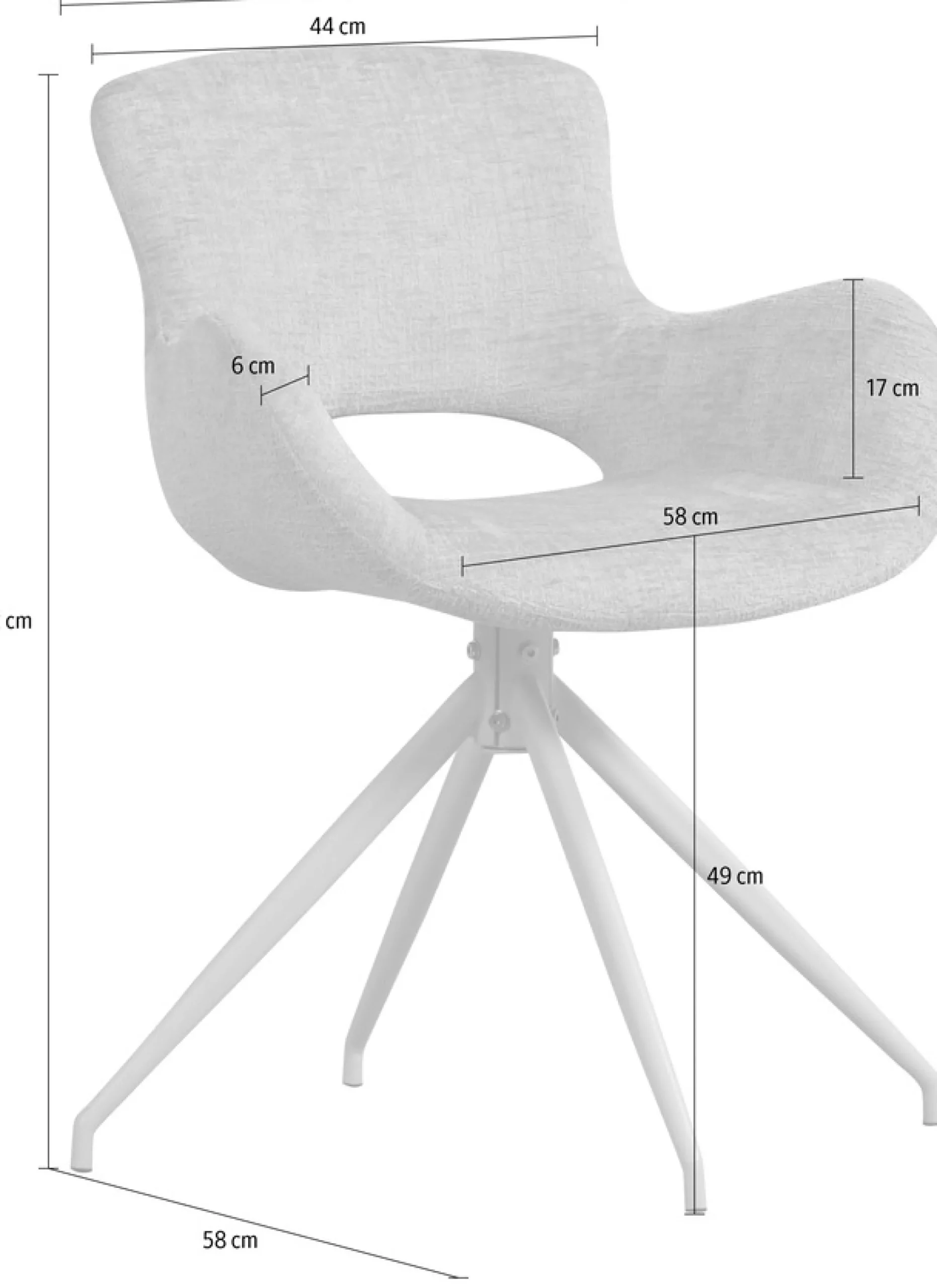 WOOOD Esszimmerstuhl () Drehmechanismus, Sehr hohe Verschleißfestigkeit, Pfleiglicht