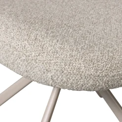 WOOOD Esszimmerstuhl »Femke mit Chenille-Bezug und Drehmechanismus 58 x 65 x 80 cm (2er-Set)« (Set) 2 Stk.Polsterstuhl mit Drehfuß, aus weichem Bouclé-Stoff, Höhe 80 cm
