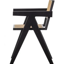 WOOOD Esszimmerstuhl »Gunn mit Kiefernholz und Rattangeflecht B 54 x T 54 x H 80 cm« () Kiefernholz mit Rattangeflecht, behandeltes Holz für lange Lebensdauer