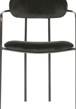 WOOOD Esszimmerstuhl »Ivy stapelbar mit Velvet-Bezug und Eisengestell B 55 x T 54 x H 76 cm« (Set) 2 Stk.Tragkraft 150 kg, Eisengestell, Pfleiglicht