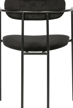 WOOOD Esszimmerstuhl »Ivy stapelbar mit Velvet-Bezug und Eisengestell B 55 x T 54 x H 76 cm« (Set) 2 Stk.Tragkraft 150 kg, Eisengestell, Pfleiglicht
