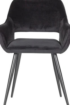 WOOOD Esszimmerstuhl »Jelle mit Velvet-Bezug und Metallgestell, B 60 x T 57 x H 80 cm« () 2 Stk.(Set, 2 St) Tragkraft 130 kg, pflegeleicht, einfach zu montierbar