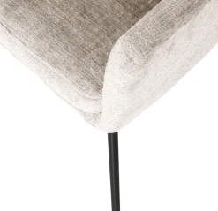 WOOOD Esszimmerstuhl »Kam mit Grobstruktur-Velvetbezug und Armlehnen B 56 x T 52 x H 78 cm« (Set) 2 Stk.Sehr hohe Verschleißfestigkeit, Tragkraft 150 kg,Pfleiglicht