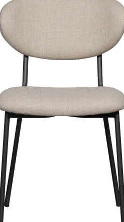 WOOOD Esszimmerstuhl »Kjeld stapelbar mit Bezug und Metallgestell, B 47 x T 53 x H 79 cm« (Set) 2 Stk.(Set, 2 St) Chenille, Tragkraft 120 kg, Geringe Verschleißfestigkeit