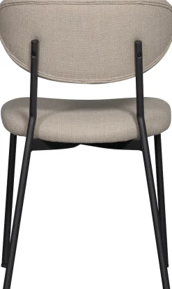 WOOOD Esszimmerstuhl »Kjeld stapelbar mit Bezug und Metallgestell, B 47 x T 53 x H 79 cm« (Set) 2 Stk.(Set, 2 St) Chenille, Tragkraft 120 kg, Geringe Verschleißfestigkeit