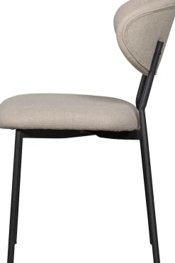 WOOOD Esszimmerstuhl »Kjeld stapelbar mit Bezug und Metallgestell, B 47 x T 53 x H 79 cm« (Set) 2 Stk.(Set, 2 St) Chenille, Tragkraft 120 kg, Geringe Verschleißfestigkeit