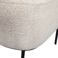 WOOOD Esszimmerstuhl »Leon mit Happy-Bouclé-Bezug und Metallgestell, B 61 x T 63 x H 77 cm« () Tragkraft 100 kg, einfach zu montierbar, pfleigleicht
