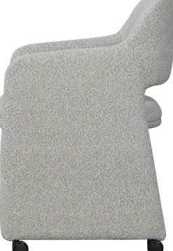 WOOOD Esszimmerstuhl »Lyric mit Ceyo-Bouclé-Bezug und Rollen B 59 x T 58 x H 79 cm« () Tragkraft 120 kg, Hohe Verschleißfestigkeit, montiert geliefert