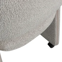 WOOOD Esszimmerstuhl »Lyric mit Ceyo-Bouclé-Bezug und Rollen B 59 x T 58 x H 79 cm« () Tragkraft 120 kg, Hohe Verschleißfestigkeit, montiert geliefert