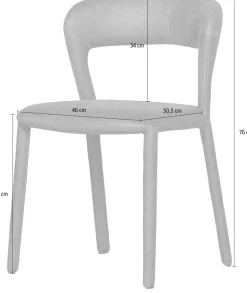 WOOOD Esszimmerstuhl »Noble mit Bezug und vollgepolstertem Gestell B 51 x T 56 x H 76 cm« (Set) 2 Stk.(Set, 2 St) Webstoff, Tragkraft 120 kg, Hohe Verschleißfestigkeit
