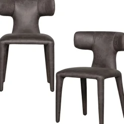 WOOOD Esszimmerstuhl »Permit aus Kunstleder komplett gepolstert H 78 x B 52 cm« (Set) 2 Stk.4-Fuß-Gestell, gepolstert, H 78 cm x B 52 cm