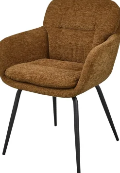 WOOOD Esszimmerstuhl »Runa Chenille-Bezug mit Metallgestell, H 82 x B 57 x T 59 cm« (Set) 2 Stk.(Set, 2 St)Tragkraft 120 kg, pfleigleicht Geringe Verschleißfestigkeit