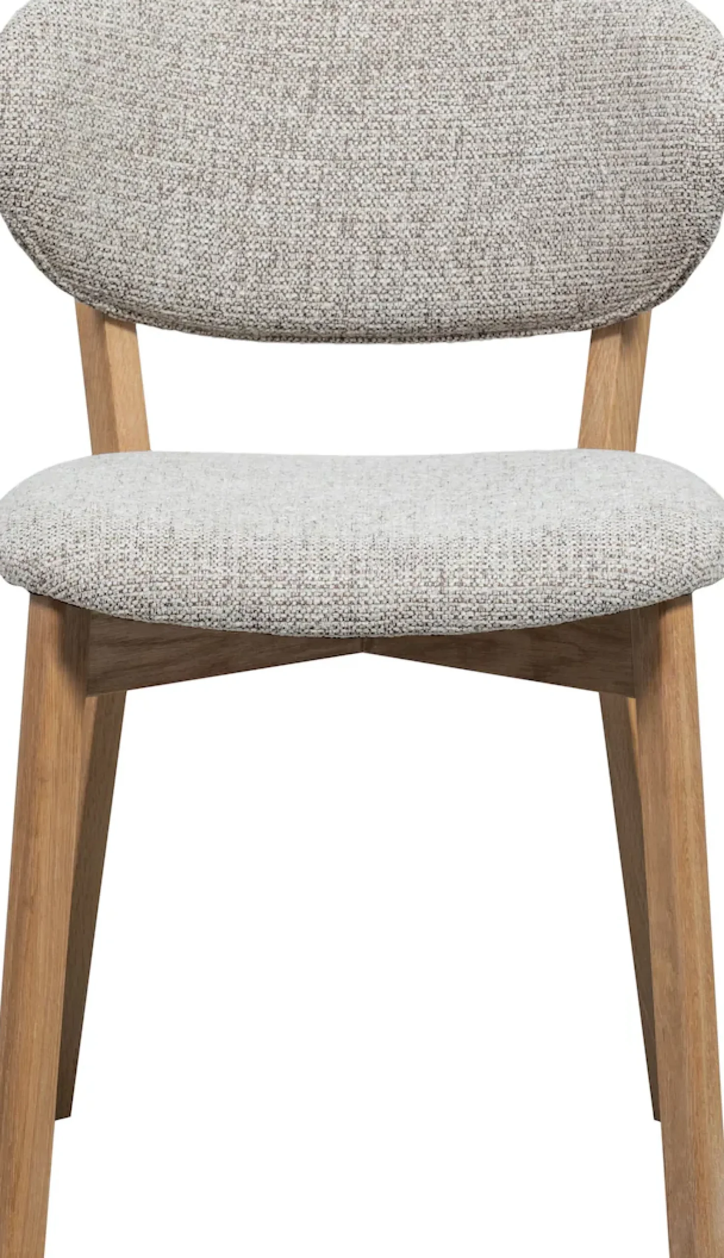 WOOOD Esszimmerstuhl »Udar mit Melange-Gewebe More und Eichengestell H 82 cm« (Set) 2 Stk.(Set, 2 St), strapazierfähiger Stoff, massives Eichenholz, modern