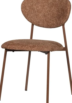 WOOOD Esszimmerstuhl »Valor Webstoff mit farblich passendem Metallgestell H77 x B46 x T56 cm« (Set) 2 Stk.(Set, 2 St) Tragkraft 120 kg, pfleigleicht, Hohe Verschleißfestigkeit