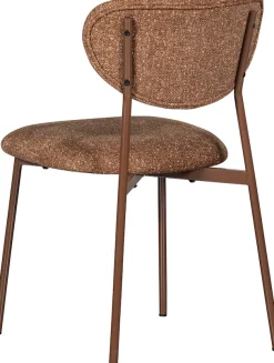 WOOOD Esszimmerstuhl »Valor Webstoff mit farblich passendem Metallgestell H77 x B46 x T56 cm« (Set) 2 Stk.(Set, 2 St) Tragkraft 120 kg, pfleigleicht, Hohe Verschleißfestigkeit