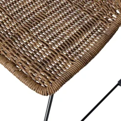 WOOOD Esszimmerstuhl »Wings geflochtenes PE-Rattan auf Stahlgestell, H 78 x B 55 x T 54 cm« () (Set of 2)Tragkraft 110 kg, Outdoor-Beschichtung, fertig montiert