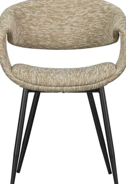WOOOD Esszimmerstuhl »Yossi mit Armlehnen und Gewebtem Bezug B 57 x T 57 x H 78 cm (2er-Set)« (Set) 2 Stk.Maximale Verschleißfestigkeit, Metallgestell, Tragkraft 136 kg