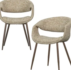 WOOOD Esszimmerstuhl »Yossi mit Gewebtem Bezug und Armlehnen B 57 x T 57 x H 78 cm (2er-Set)« (Set) 2 Stk.Maximale Verschleißfestigkeit, Tragkraft 136 kg, Pfleiglicht