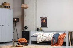 WOOOD Garderobenschrank »Dennis Mehrzweckschrank mit gebürsteter Oberfläche« FSC® Kiefer massiv, gebürstet, Höhe 202 cm