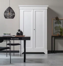 WOOOD Garderobenschrank »Isabel« Mit Schlüssel, sichbare maserung, Tragkraft 15 kg pro Einlegeboden