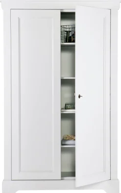 WOOOD Garderobenschrank »Isabel« Mit Schlüssel, sichbare maserung, Tragkraft 15 kg pro Einlegeboden
