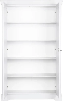 WOOOD Garderobenschrank »Isabel« Mit Schlüssel, sichbare maserung, Tragkraft 15 kg pro Einlegeboden