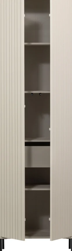 WOOOD Garderobenschrank »New Gravure, Mehrzweckschrank mit 5 Fächern« Gravure New Hochschrank von WOOOD mit Stauraum, Stil und Push-to-Open