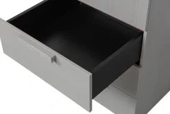 WOOOD Garderobenschrank »Rens Nussbaumdekor lackiert mitRollführung und sichtbare Maserung« H 210 x B 55 x T 58 cm, Wandbefestigung empfohlen, Kombinierbar
