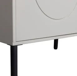 WOOOD Garderobenschrank »Xina mit geschliffener Oberfläche und HDF-Rückwand (2-türig)« FSC® Massivkiefer, 15 cm Standfuß, Hänge- und Legbereich