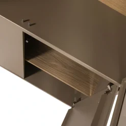 WOOOD Glasvitrine »Casa FSC® Mix Kiefernholz Glastüren mit Eichendekor 101x40x236 cm« Kratzfeste Melaminoberfläche, sichtbare Maserung, einfach zu montieren