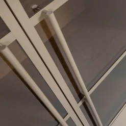 WOOOD Glasvitrine »Casa FSC® Mix Kiefernholz Glastüren mit Eichendekor 101x40x236 cm« Kratzfeste Melaminoberfläche, sichtbare Maserung, einfach zu montieren