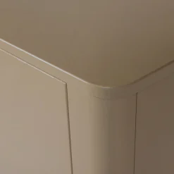 WOOOD Highboard »Gunnar FSC®-Mix Massivkiefer mit Dämpfung Funktion, 85 x 39 x 135 cm« Abgerundete Ecken, Tragkraft 15 kg pro Einlegeboden,sichtbare Maserung