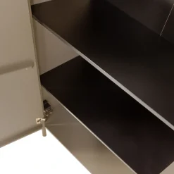WOOOD Highboard »Gunnar FSC®-Mix Massivkiefer mit Dämpfung Funktion, 85 x 39 x 135 cm« Abgerundete Ecken, Tragkraft 15 kg pro Einlegeboden,sichtbare Maserung