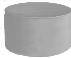 WOOOD Hocker »Sara« runde Form, vielseitig Einsetzbar, H 36 cm x Ø 60 cm
